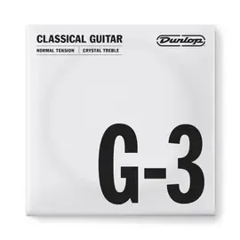 Струна для классической гитары Dunlop Nylon Crystal Treble G-3 DCY03GNS