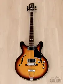 Бас-гитара Yamaha SA-70 Vintage Hollowbody Short Scale Bass Sunburst Japan 1971 w/Case