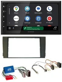 Kenwood DAB Bluetooth USB MP3 2DIN Autoradio für Audi A6 C5 01-05 Aktivsystem Mi