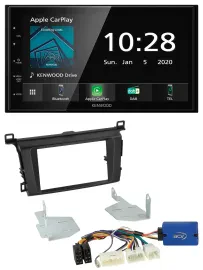 Kenwood Bluetooth MP3 DAB USB 2DIN Autoradio für Toyota RAV 4 (ab 2013)
