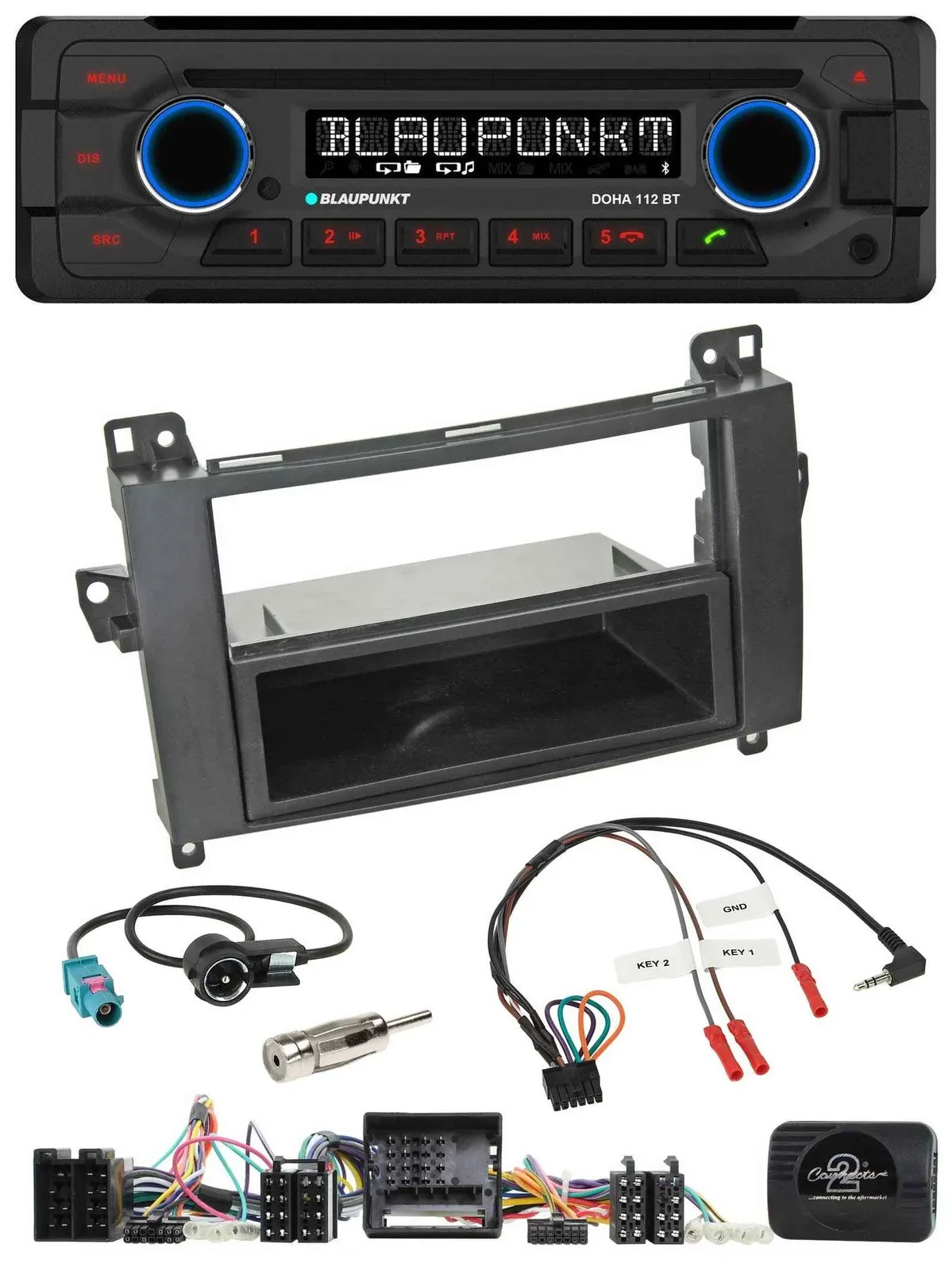 Автомагнитола для Mercedes A-Class W169, B-Class Blaupunkt CD/MP3, Bluetooth, USB