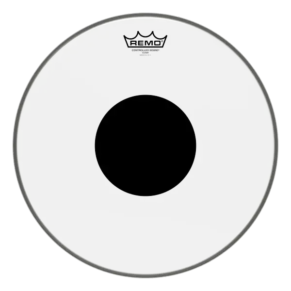 Пластик для барабана Remo 15" Controlled Sound Clear Black Dot