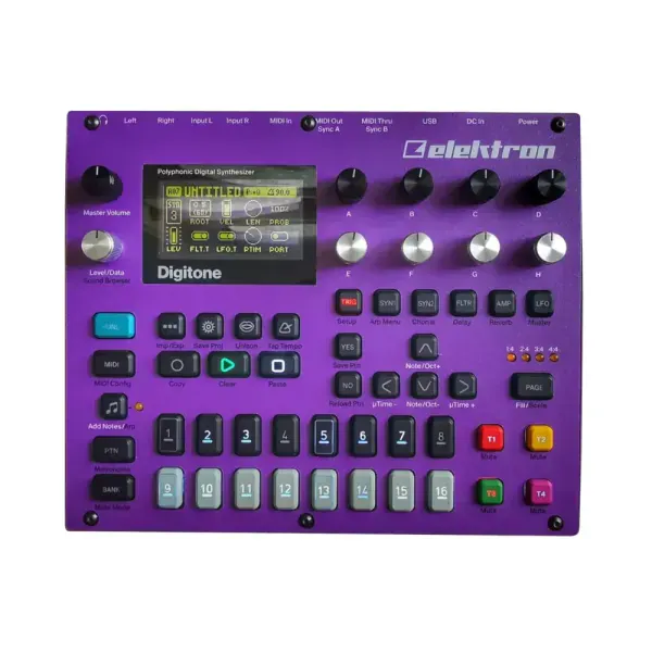 Защитная накладка для музыкального оборудования Xpowers Design Elektron Digitone Purple