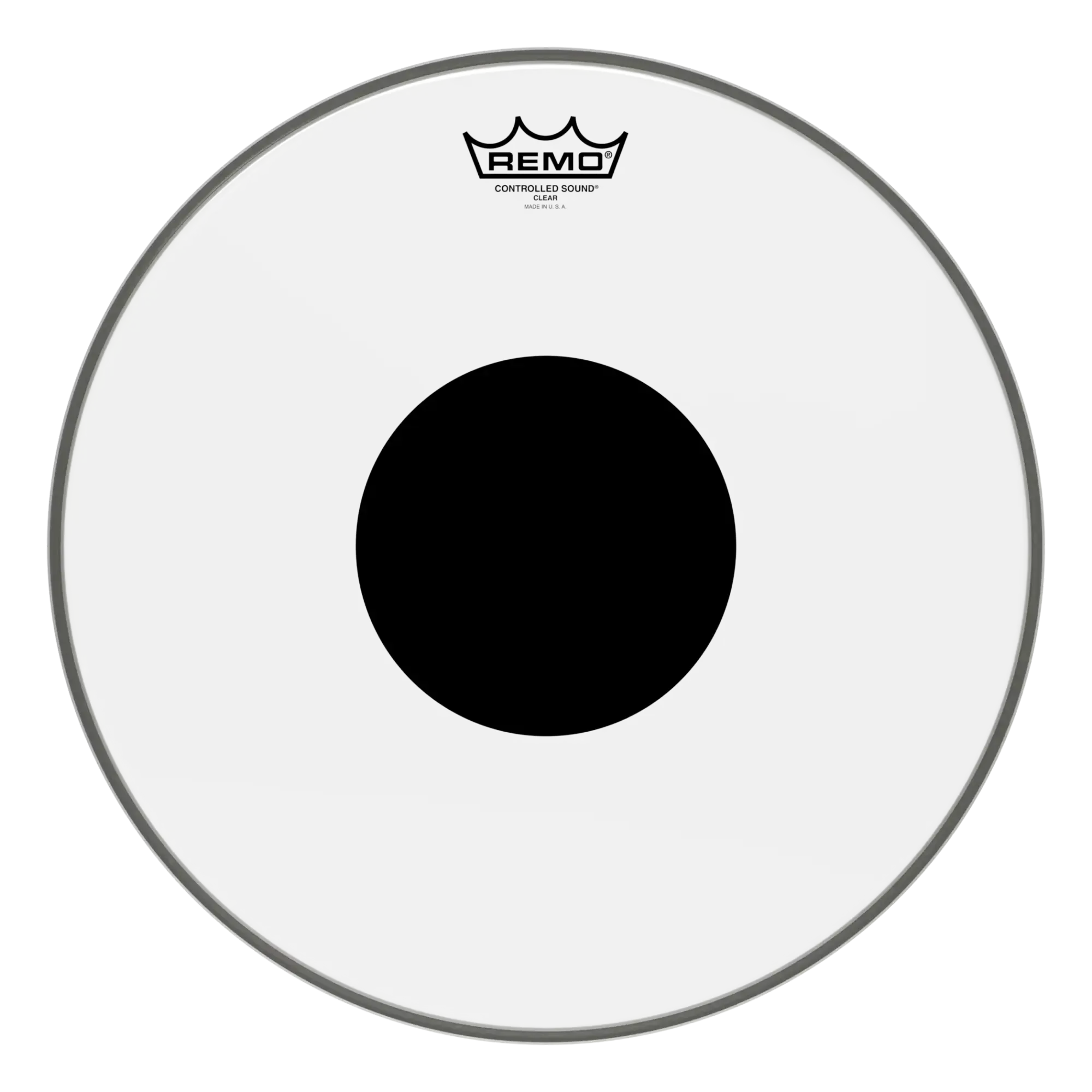 Пластик для барабана Remo 15" Controlled Sound Clear Black Dot
