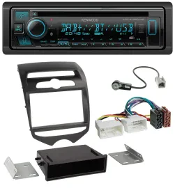 Автомагнитола Kenwood Bluetooth, DAB, CD, MP3, USB для Hyundai ix20 (с 2010), ручной климат-контроль