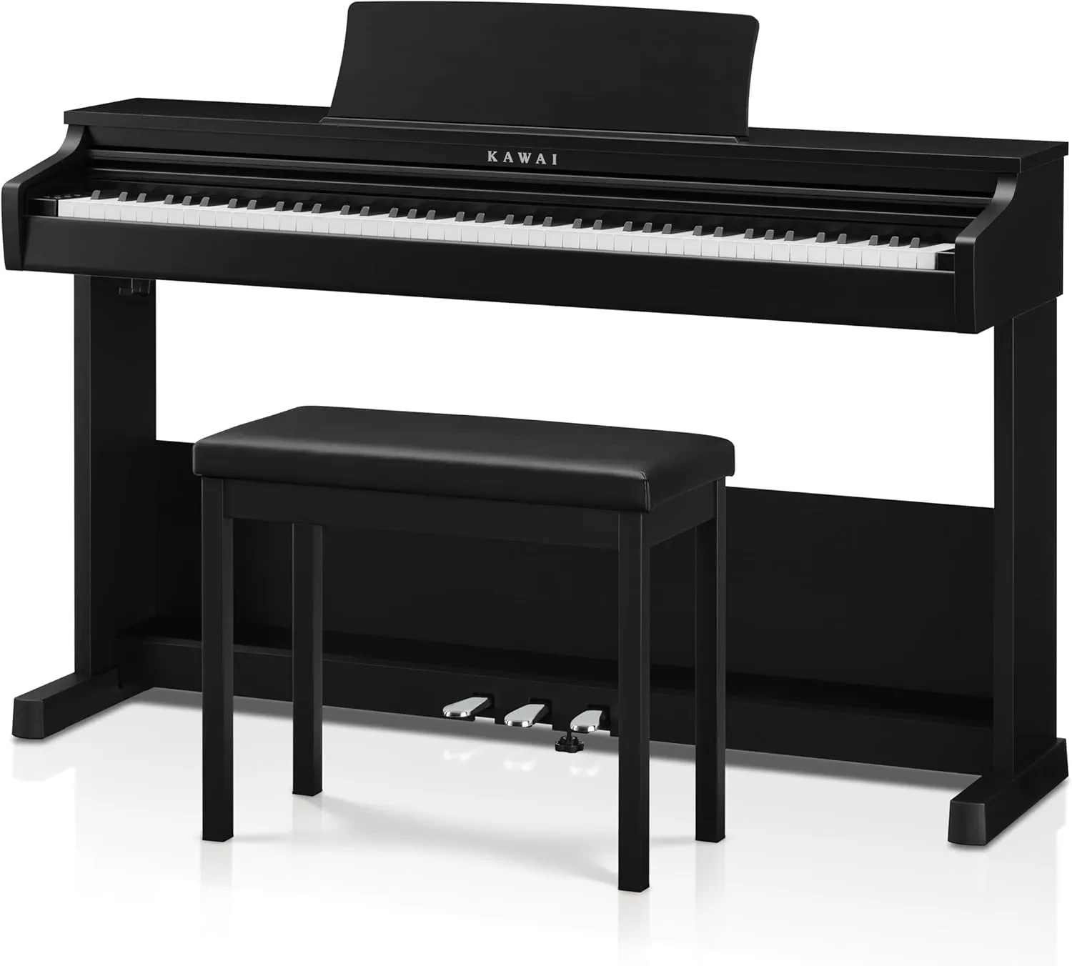 Цифровое пианино Kawai CX102 B 88 клавиш, 192-голосная полифония, 17 тембров, Bluetooth MIDI, с банкеткой