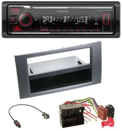 Автомагнитола Kenwood MP3 Bluetooth USB DAB для Ford Focus/C-Max/Galaxy/S-Max (2003–2007)
