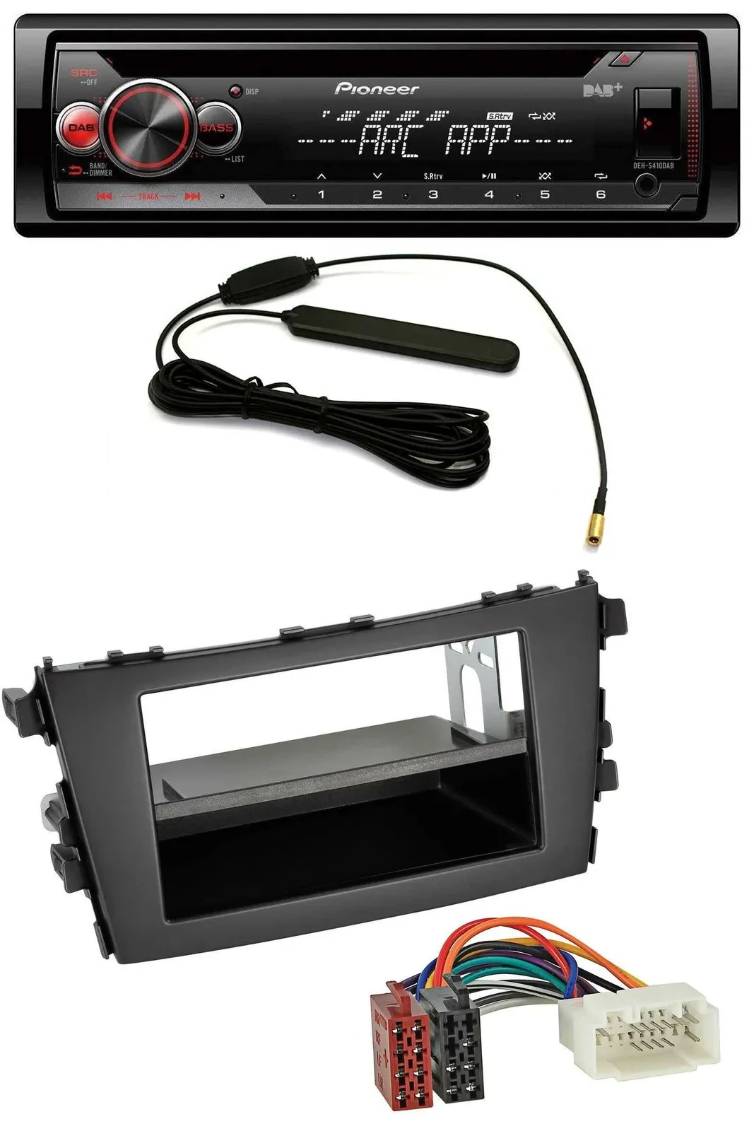 Pioneer CD USB AUX DAB MP3 Autoradio für Suzuki Celerio (LF, ab 2014)