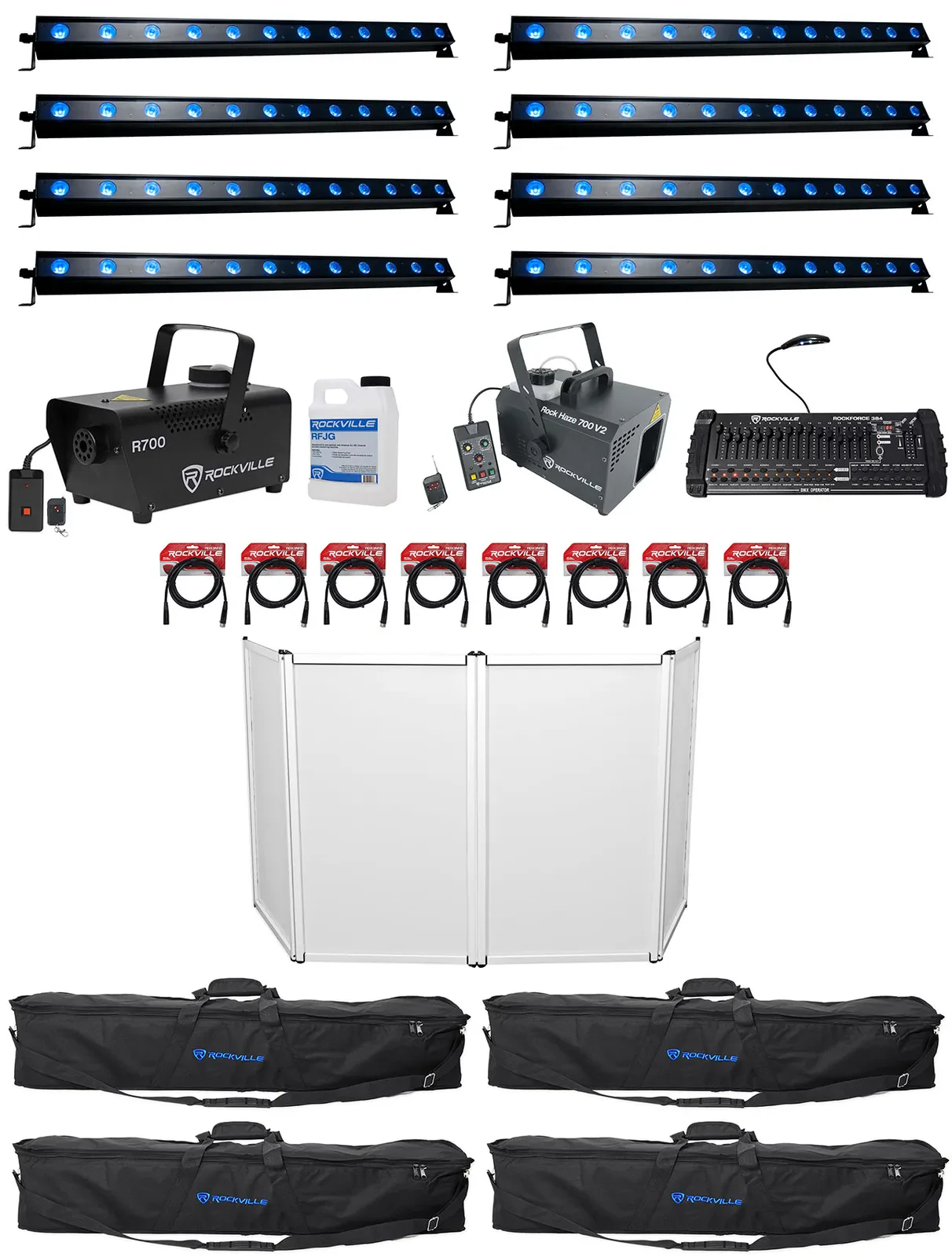 Комплект светового оборудования American DJ ULTRA HEX BAR 12+RLB60+RFAAW+R700-3