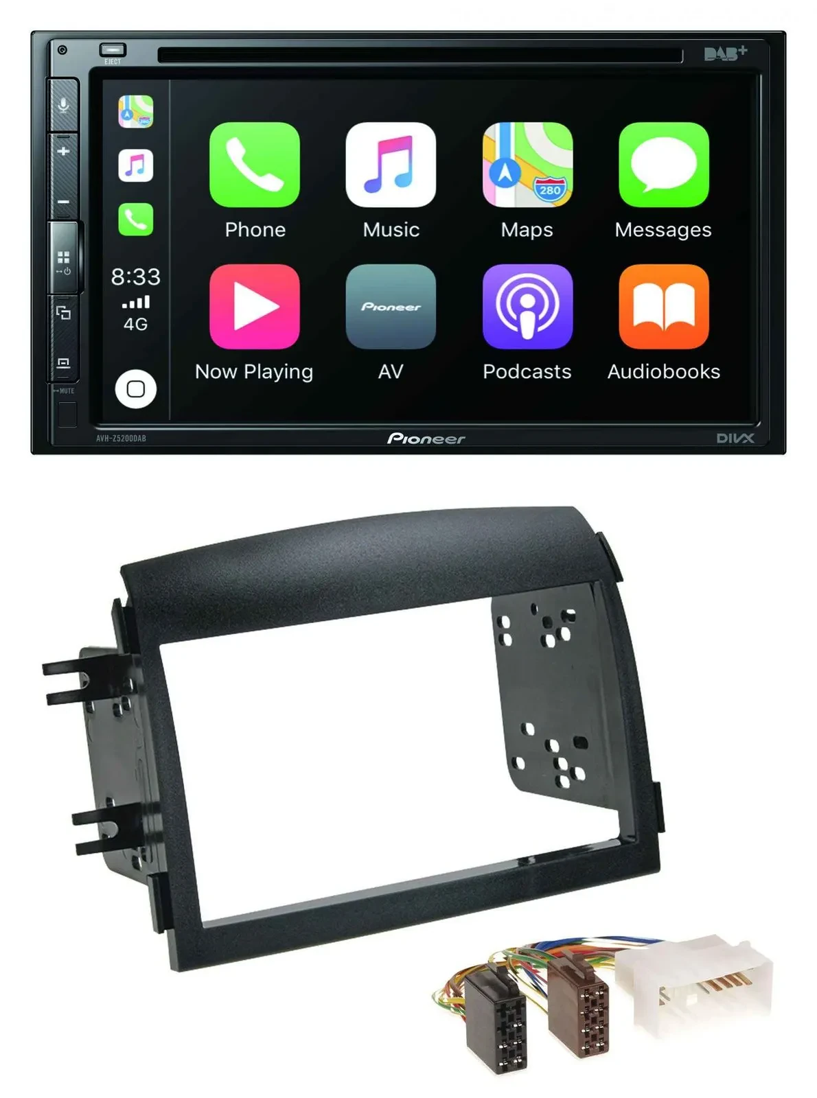 Автомагнитола для Hyundai Sonata NF (2005–2008) Pioneer 2DIN, DVD, MP3, DAB, Bluetooth, USB