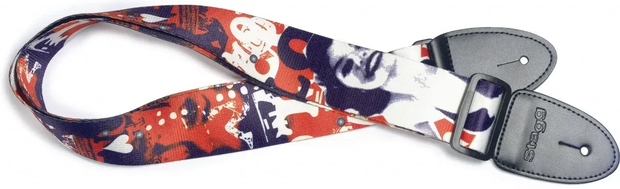Ремень для гитары Stagg POPGIRLRED1 Pinup Girl