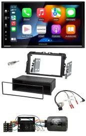 Kenwood DAB USB Bluetooth 2DIN Lenkrad Autoradio für Opel Vivaro 2011-2015