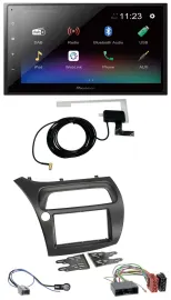 Pioneer DAB MP3 Bluetooth 2DIN USB Autoradio für Honda Civic (2006-2012)