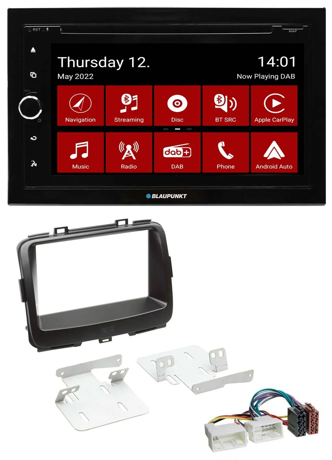 Blaupunkt MP3 DVD Bluetooth DAB 2DIN USB Autoradio für Kia Carens 4 RP ab 2013