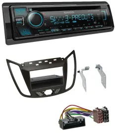 Автомагнитола для Ford C‑Max / Kuga Kenwood Bluetooth USB CD MP3 DAB, тёмно-коричневый
