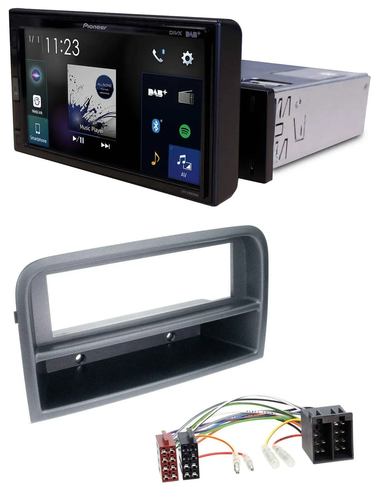 Pioneer DAB MP3 Bluetooth USB Autoradio für Fiat Croma (ab 2005)