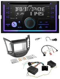 JVC Lenkrad USB 2DIN DAB Bluetooth CD Autoradio für Chevrolet Orlando 2011-2018