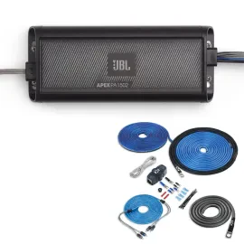 JBL Apex PA1502 Class-D Compact 2-Channel Powersports Amplifier w/ Amp Kit
