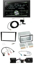 Pioneer CD USB Lenkrad Bluetooth 2DIN DAB Autoradio für Opel Corsa C schwarz