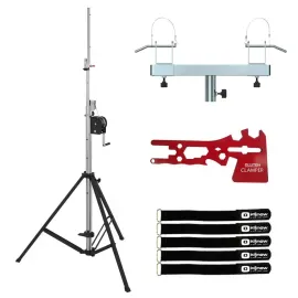 Odyssey LCRANK133 13.3ft Tall DJ Pro Audio Lighting Crank Stand w Truss Adapt...