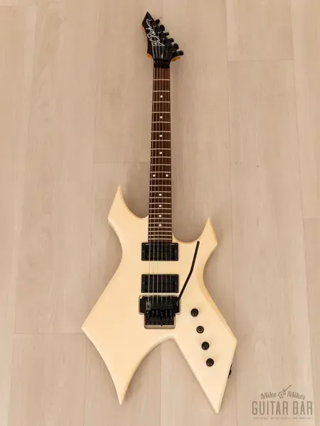 Электрогитара B.C.Rich NJ Series Warlock WGR-2X HH White w/gigbag Japan 1992