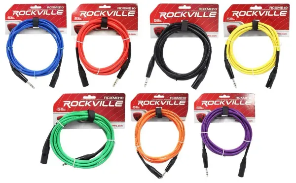 Коммутационный кабель Rockville RCXMB10 Multicolor 3.05 м (7 штук)