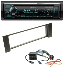 Kenwood MP3 Bluetooth DAB USB CD Autoradio für Audi A4 00-04 B6 Quadlock Fakra