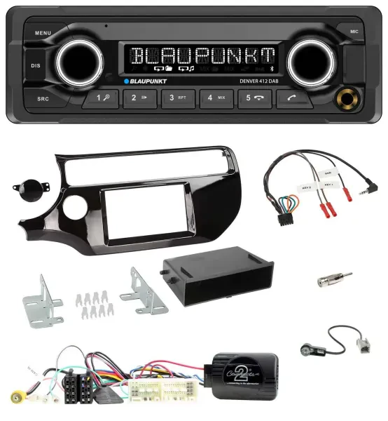 Blaupunkt Bluetooth DAB Lenkrad USB Autoradio für Kia Rio UB Facelift 2017-2023