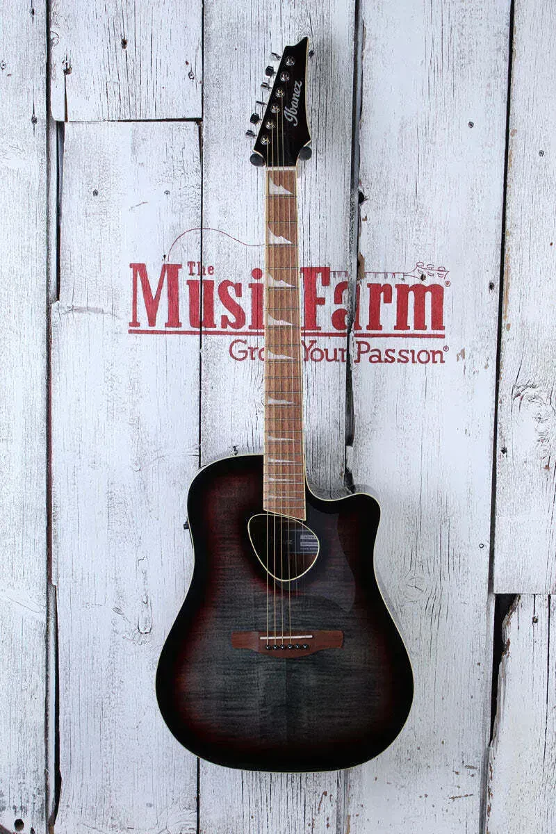 Электроакустическая гитара Ibanez ALT30FM Altstar Red Doom Burst