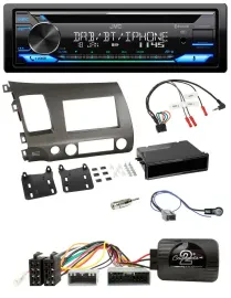 JVC Bluetooth Lenkrad USB DAB CD Autoradio für Honda Civic Hybrid 2006-2010 anth