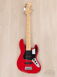Бас-гитара Fender Hybrid II Jazz Bass V JJ Modena Red w/gigbag Japan 2023