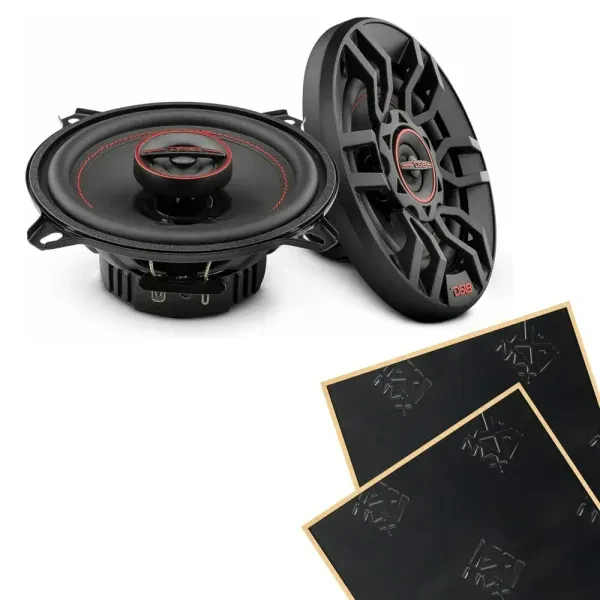 DS18 G5.25Xi 5.25" GEN-X Series 2-way 4-ohm Coaxial Speakers w/ Sound Damping
