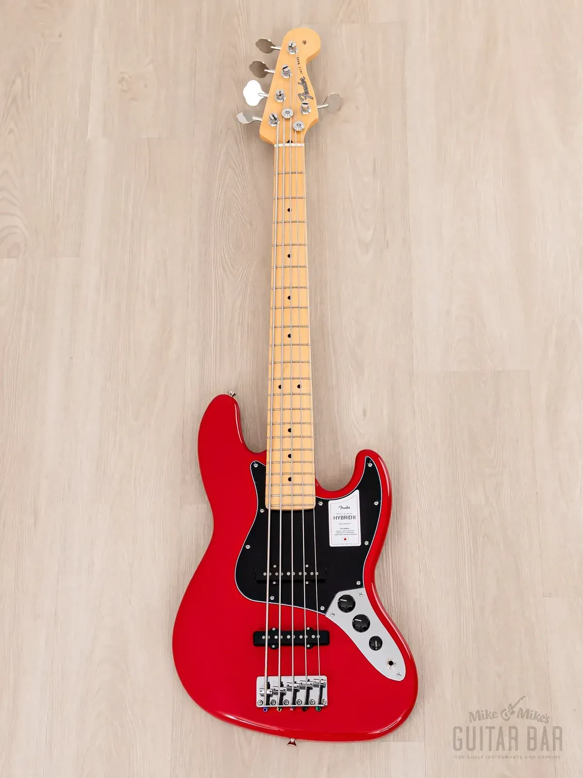 Бас-гитара Fender Hybrid II Jazz Bass V JJ Modena Red w/gigbag Japan 2023