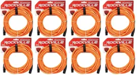 Микрофонный кабель Rockville RCXFM50P-O Orange 15.25 м (8 штук)