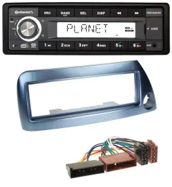 Continental USB 1DIN AUX DAB MP3 Autoradio für Ford Ka bis 2008 blau-metallic