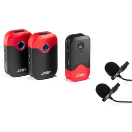 JOBY Wavo AIR Omnidirectional Wireless Lavalier Kit, Black/Red #JB01737