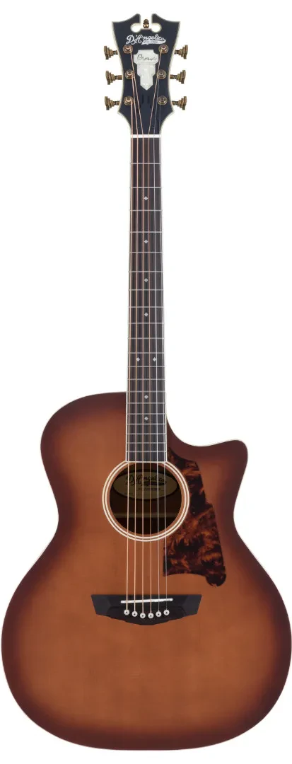 Б/У электроакустическая гитара D'Angelico Premier Gramercy Solid Top, Caramel Burst