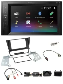 Автомагнитола Pioneer 2DIN, DAB, Bluetooth, USB, для BMW 3 Series E90/E91/E92/E93, поддержка кнопок на руле и PDC