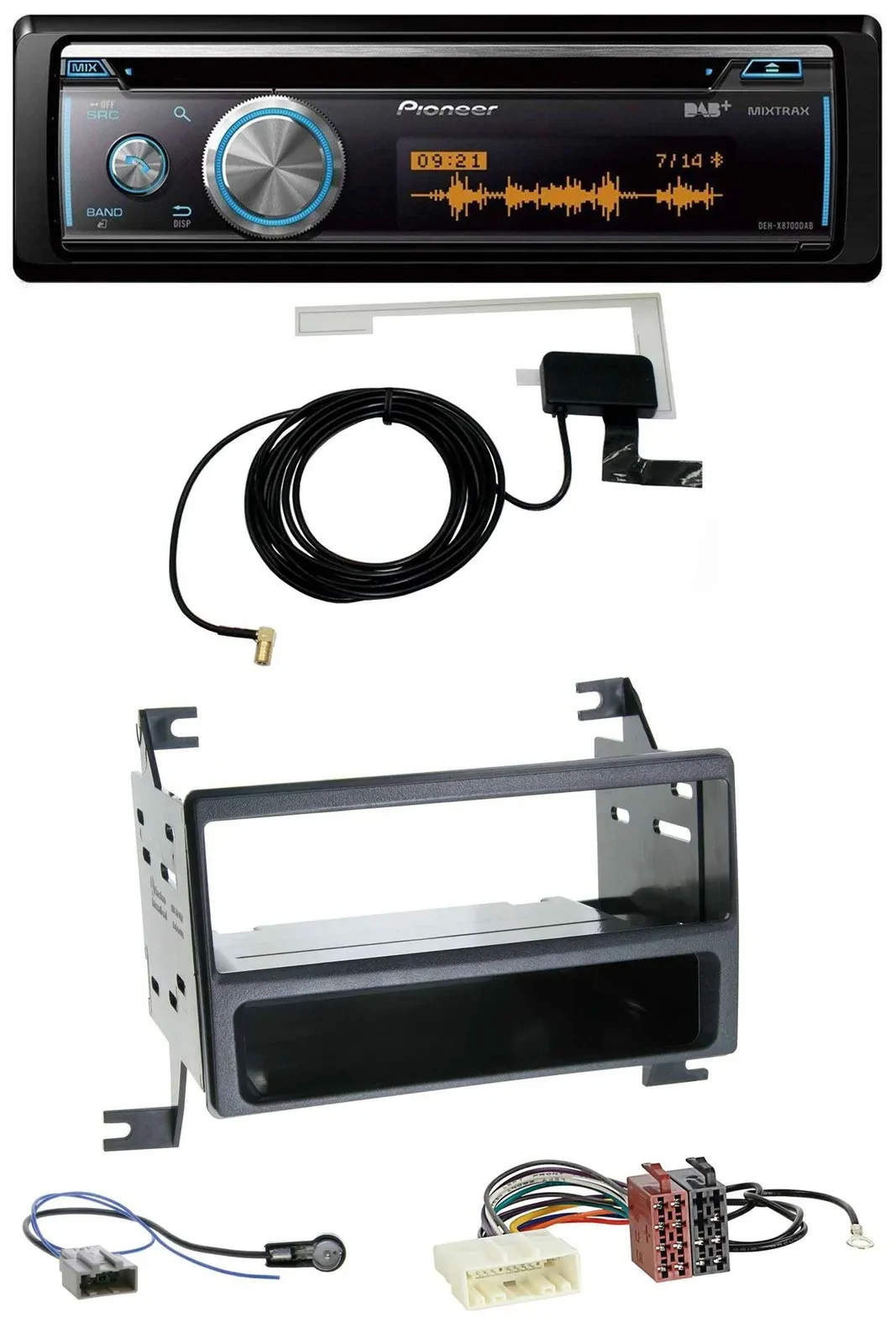 Автомагнитола для Nissan Juke (J15, 2010–2014) Pioneer Bluetooth, DAB, MP3, USB, CD