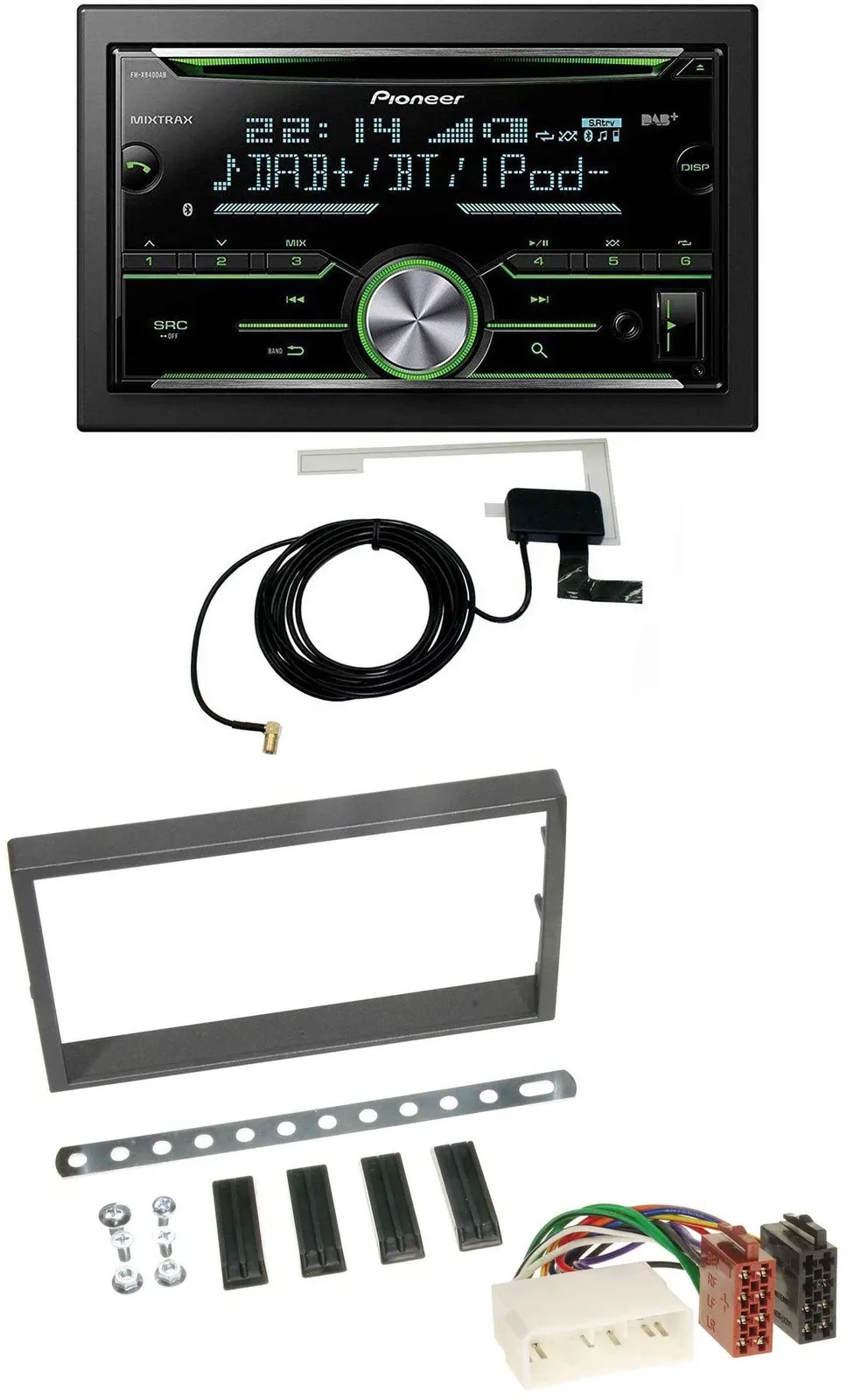 Pioneer CD USB MP3 Bluetooth 2DIN DAB Autoradio für SSangYong Kyron ab 2005