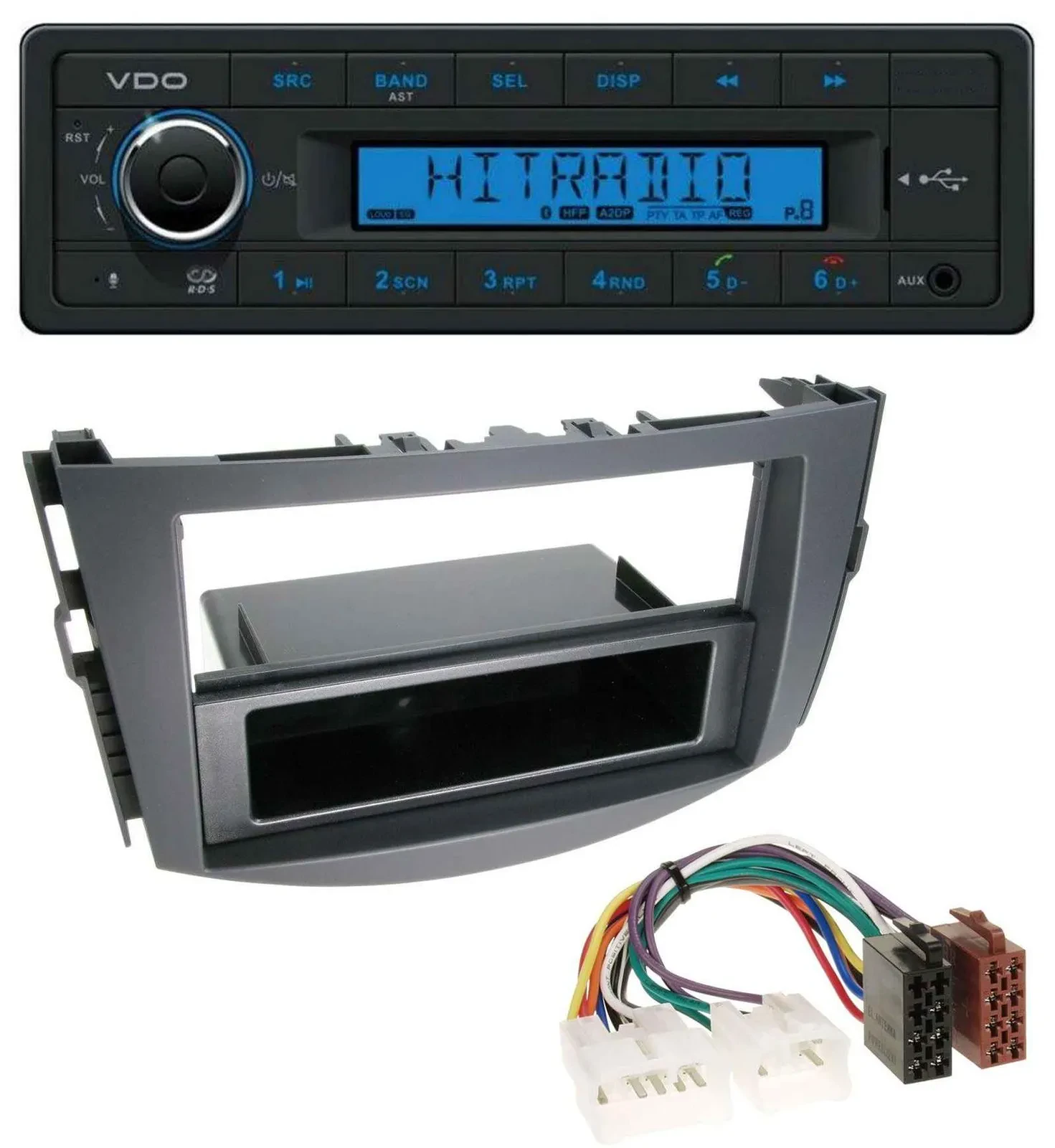 VDO AUX Bluetooth USB MP3 Autoradio für Toyota RAV-4 (ab 2006)