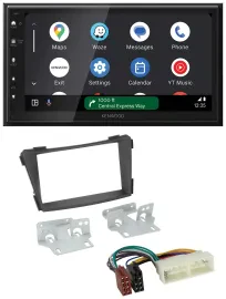 Kenwood DAB Bluetooth USB MP3 2DIN Autoradio für Hyundai i40 Typ VF ab 2016 schw