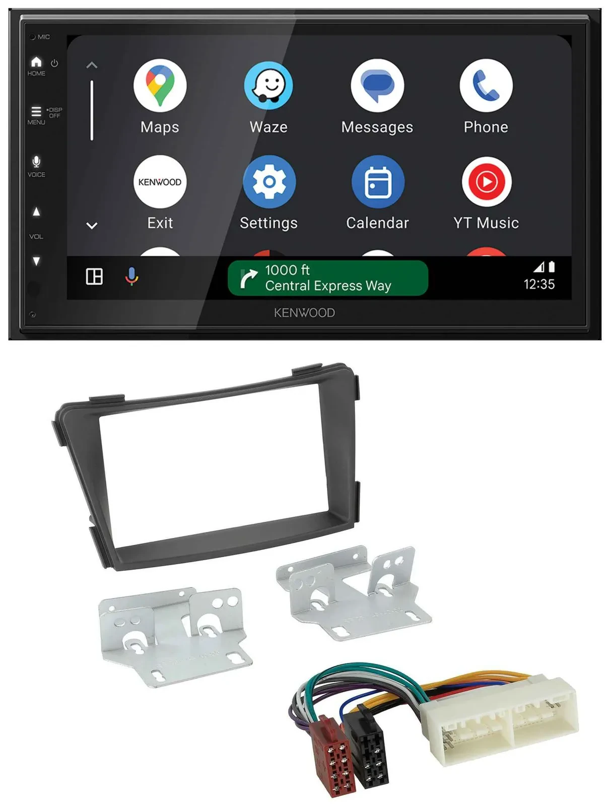 Kenwood DAB Bluetooth USB MP3 2DIN Autoradio für Hyundai i40 Typ VF ab 2016 schw