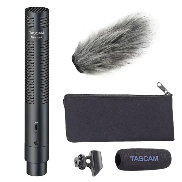 Tascam TM-200SG Richtrohr Mikrofon mit Windschutz