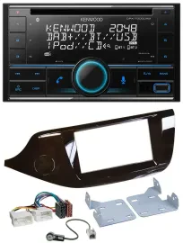 Kenwood CD 2DIN DAB USB MP3 Bluetooth Autoradio für Kia Ceed ab 12 glänzend