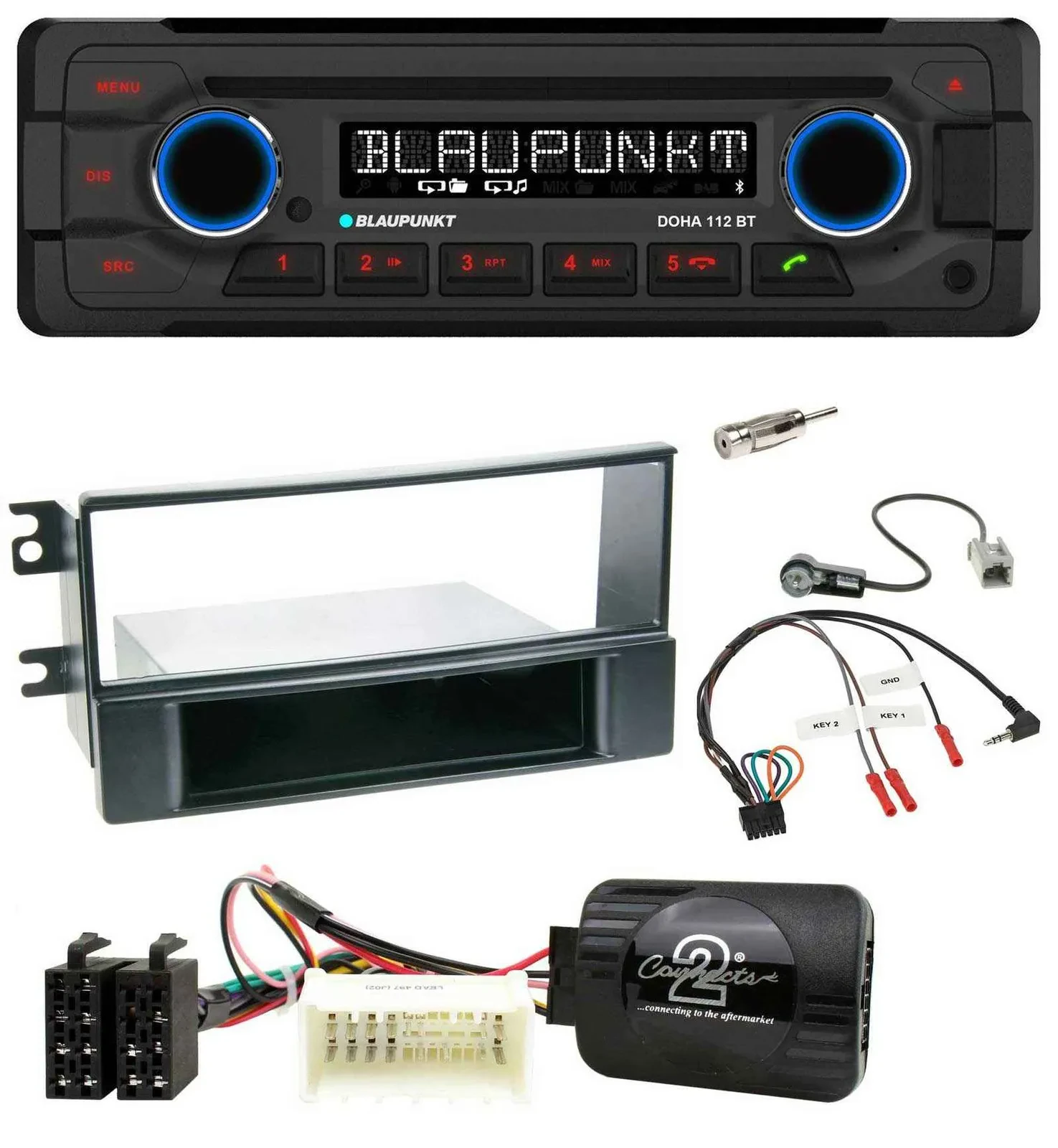Автомагнитола для Kia Sportage II (2008–2010) Blaupunkt MP3 CD Bluetooth USB