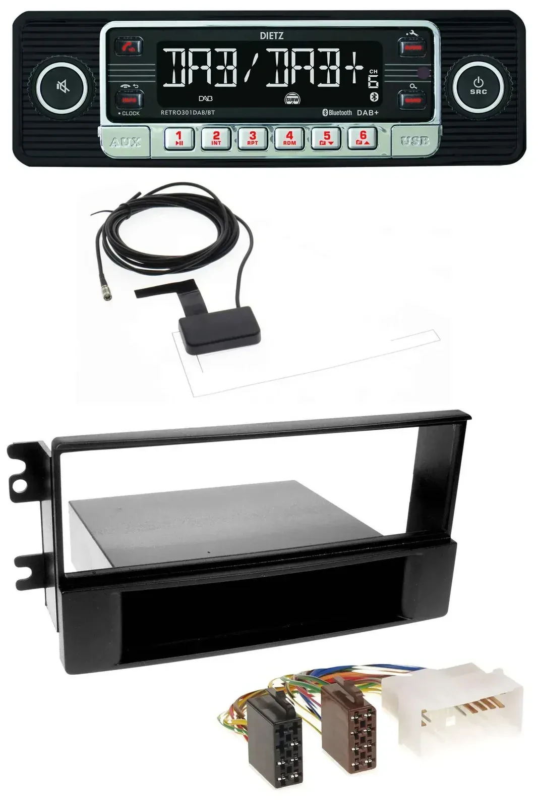 Автомагнитола Dietz DAB, Bluetooth, USB, MP3 для Kia Sportage (с 2005)