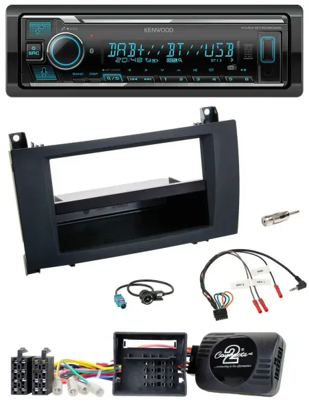 Kenwood Bluetooth Lenkrad DAB USB Autoradio für Mercedes SLK R171 2008-2011