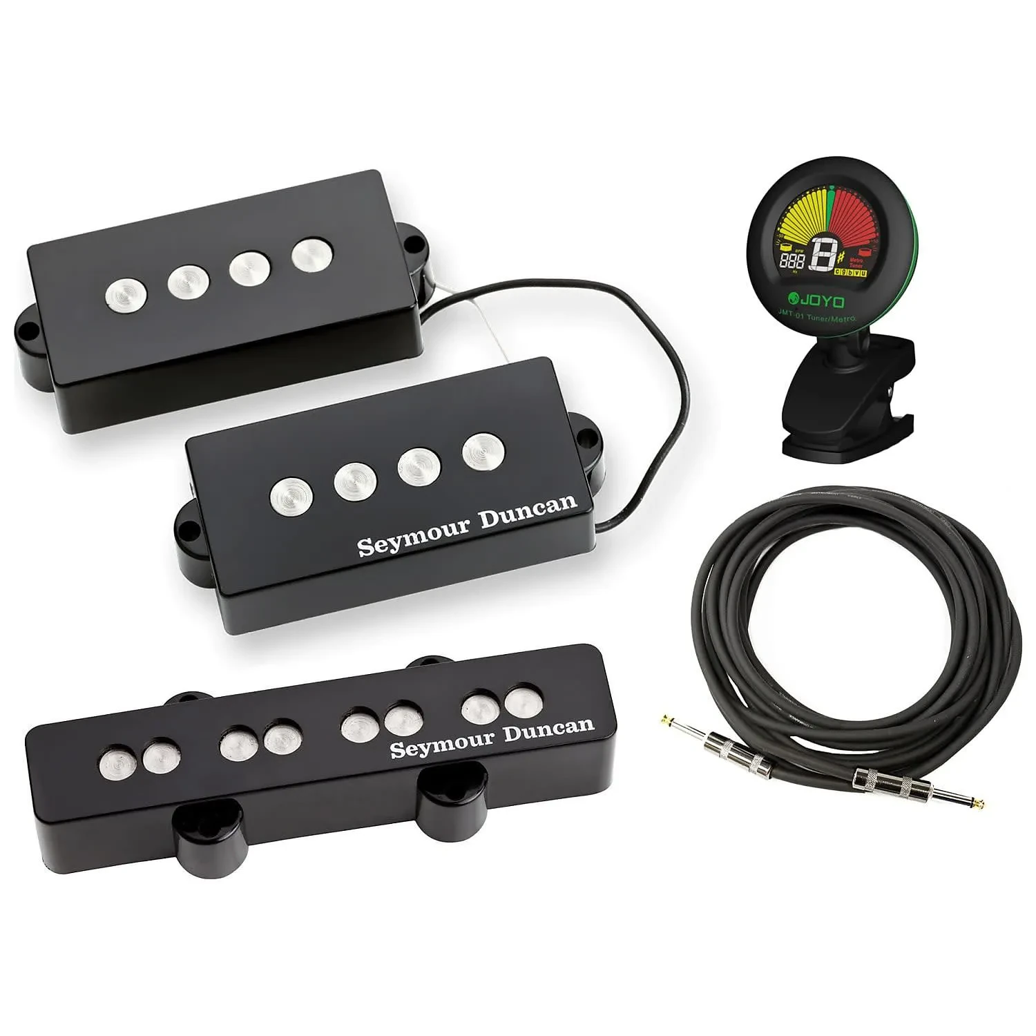 Seymour Duncan SPB-3/SJB-3b Quarter Pound PJ Bass Pickup Set w/ Tuner and Cable