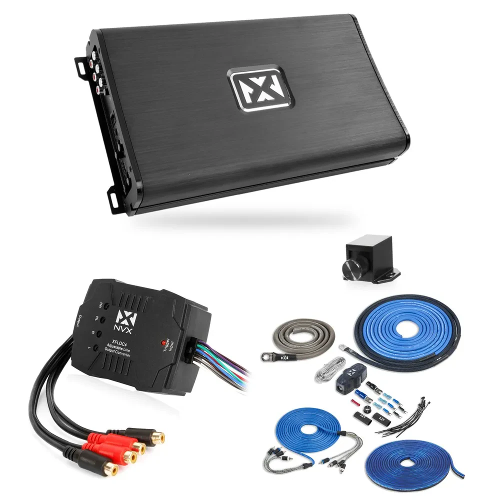 Усилитель мощности для морского применения NVX VAD10004v2 4-канальный 1000W (набор): XFLOC4 Converter + XKIT44 4 Gauge Wiring